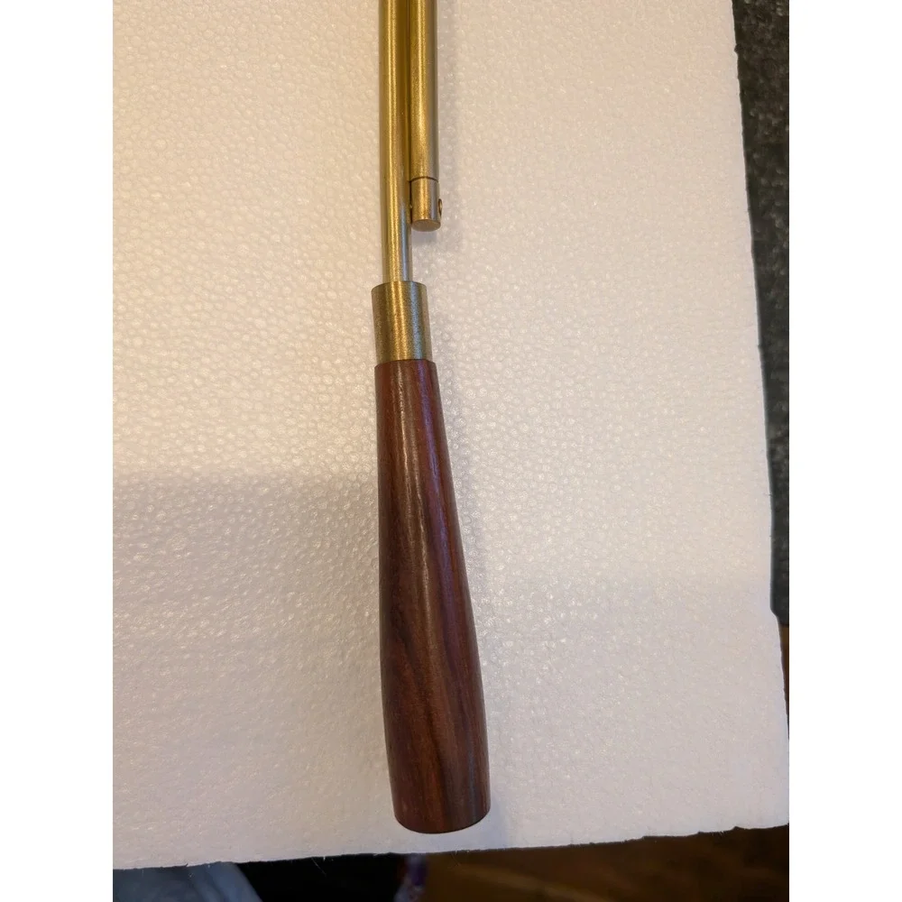 Sudbury Brass KS983 24 Inch Candle Lighter and Bell Snuffer Wood Handle NEW